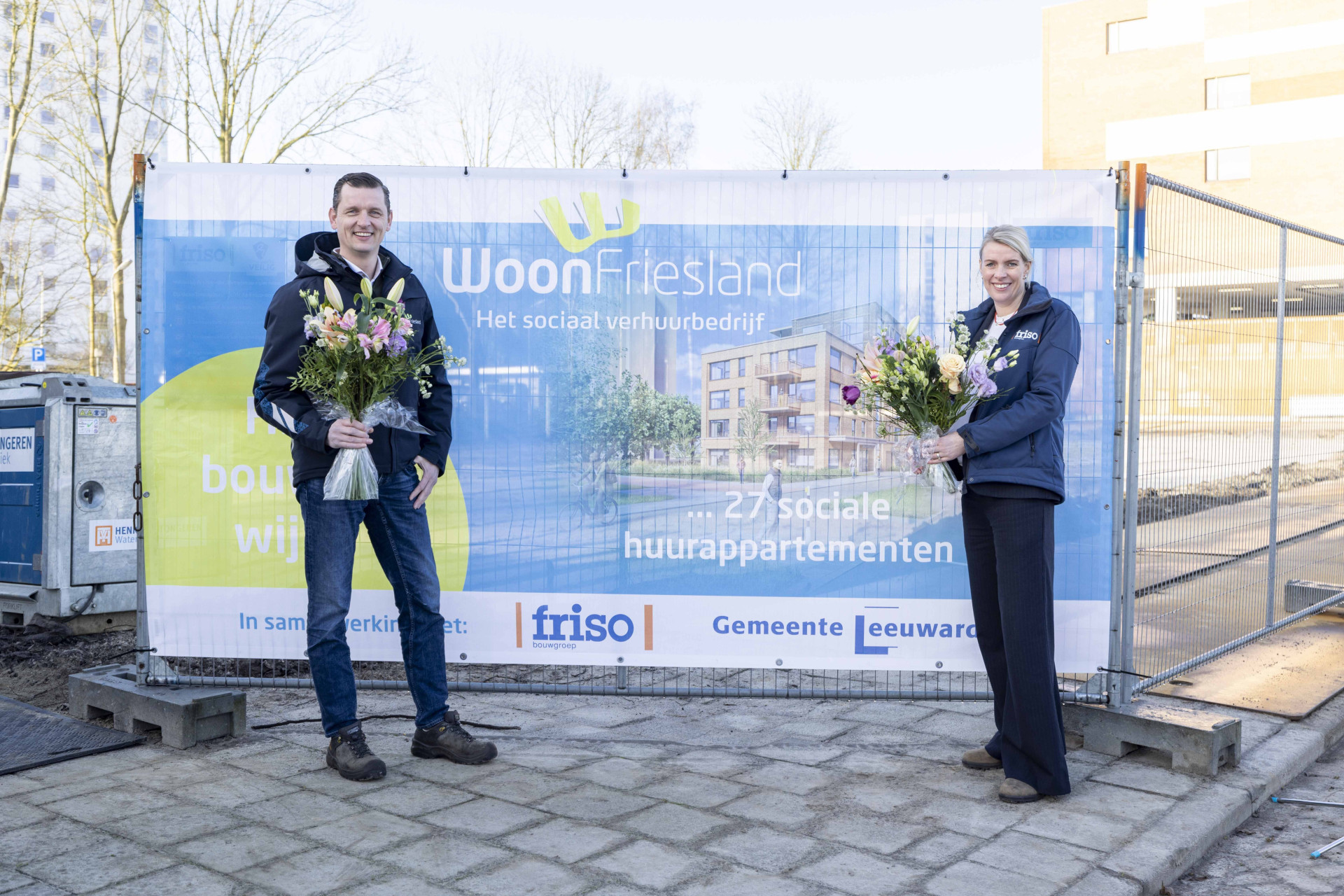 Start bouw 27 appartementen aan Aldlânsdyk in Leeuwarden